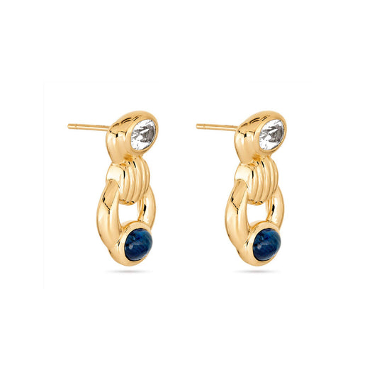 Stone And Strand Le Bleu Bijoux Door Knocker Earrings