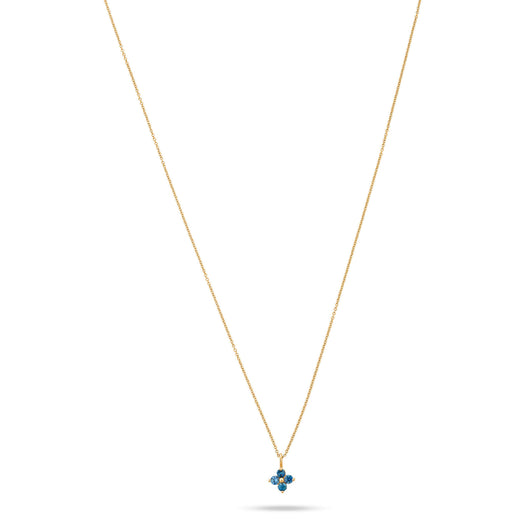 Stone And Strand Luckiest Clover Blue Sapphire Necklace