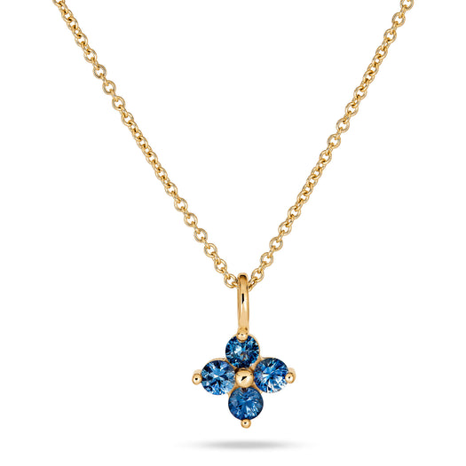 stone and strand Luckiest Clover Blue Sapphire Necklace