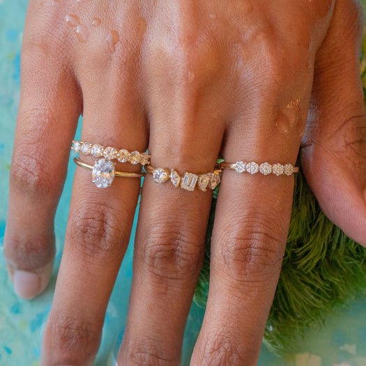 Stone And Strand Lucky Seven LAB-Created Diamond Band