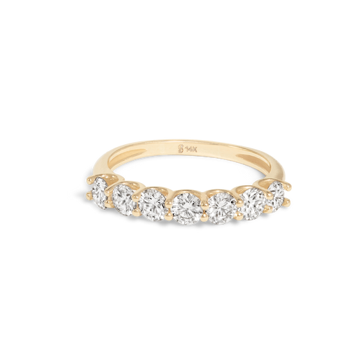 stone and strand Lucky Seven LAB-Created Diamond Band