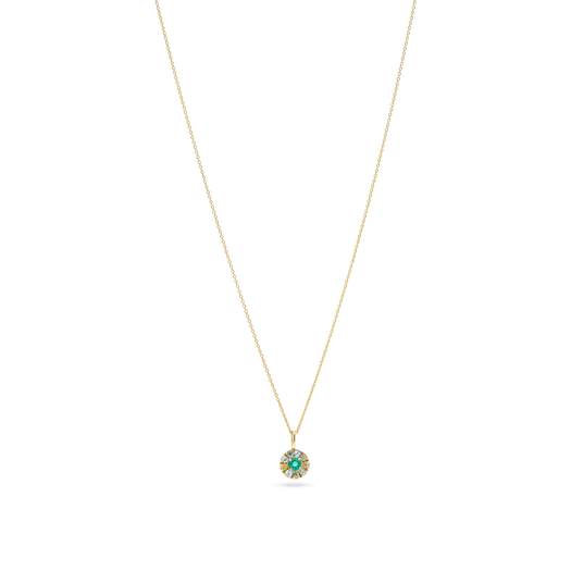 Stone And Strand Medium Floating Emerald Pendant Necklace