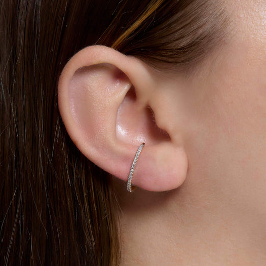 Stone And Strand Medium Pave Diamond Suspender Earring