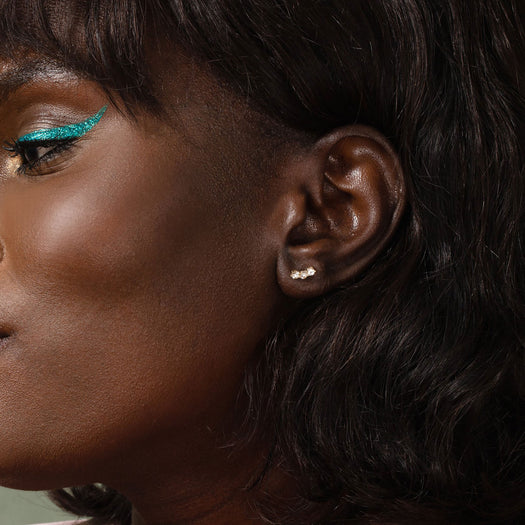 Stone And Strand Medium Sapphire Shimmer Curve Studs