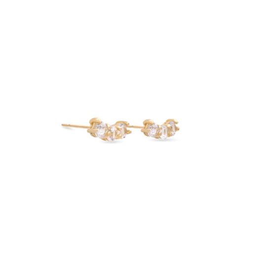 Stone And Strand Medium Sapphire Shimmer Curve Studs