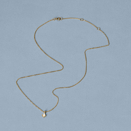 Stone And Strand Mini Diamond Clover Choker Necklace