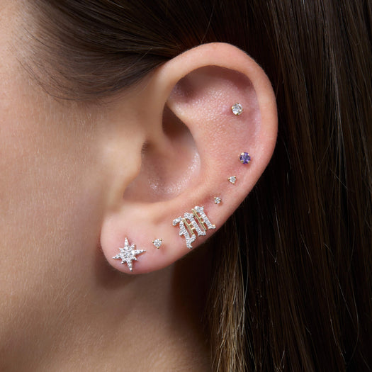 Stone And Strand Northern Star Celestial Diamond Earrings