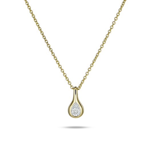 stone and strand Perfect Pear Diamond Droplet Necklace