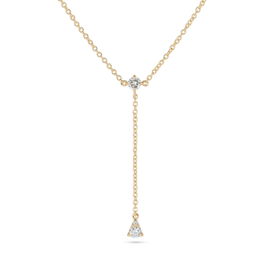 stone and strand Perfect Pear Diamond Lariat Necklace