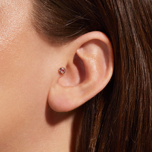 Stone And Strand Rose Cut Sapphire Push Pin Flat Back