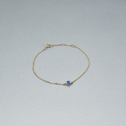 Stone And Strand Sapphire Luxe Dainty Blue Bracelet