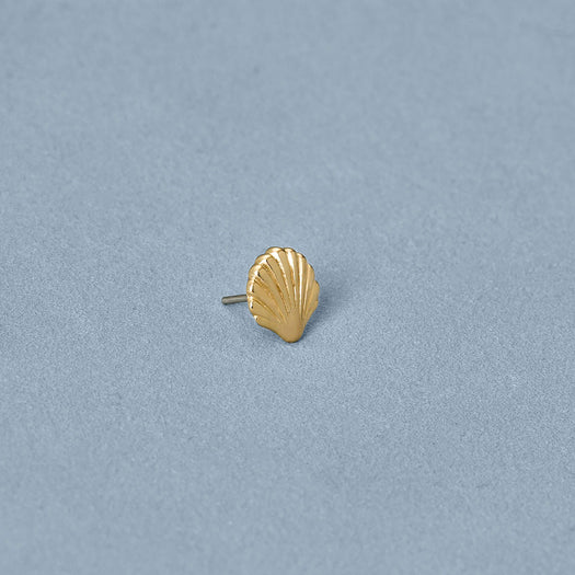 Stone And Strand Scallop Shell Flat Back Piercing Earring