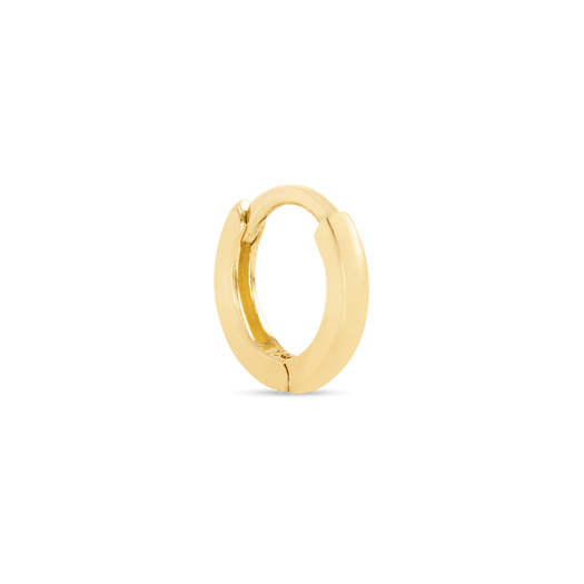stone and strand Second Hole Teeny Gold Huggie Clicker Earring
