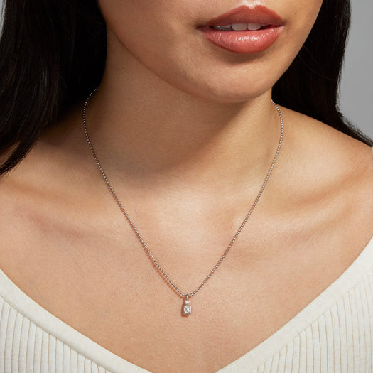 Stone And Strand Silver LAB-Created Emerald Diamond Bonbon Charm