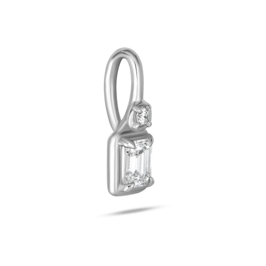 Stone And Strand Silver LAB-Created Emerald Diamond Bonbon Charm