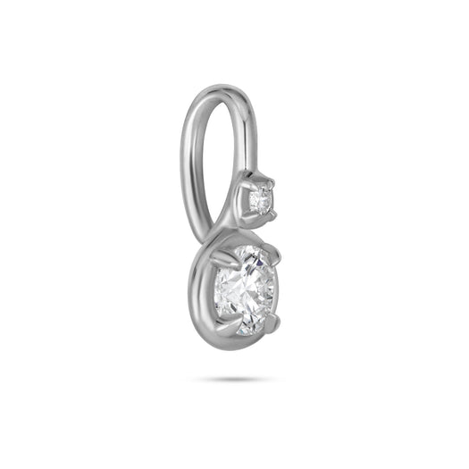 Stone And Strand Silver LAB-Created Round Diamond Bonbon Charm