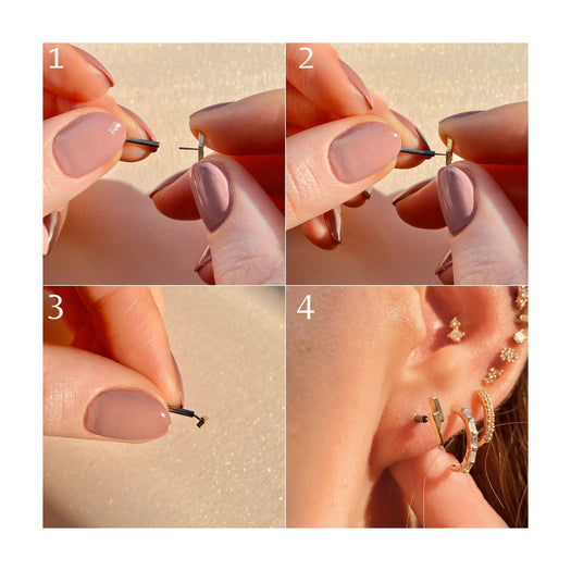 Stone And Strand Star Threadless Push Pin Flat Back