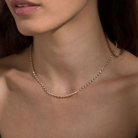 Stone And Strand Ace Diamond Tennis Necklace