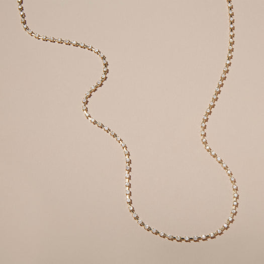 Stone And Strand Ace Diamond Tennis Necklace