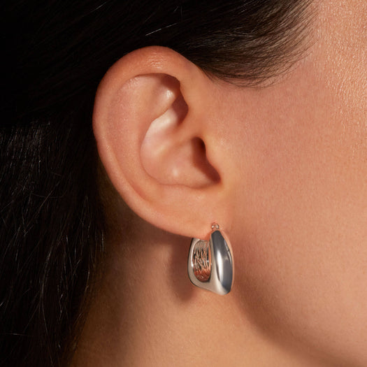 Stone And Strand All Angles Silver Hoops