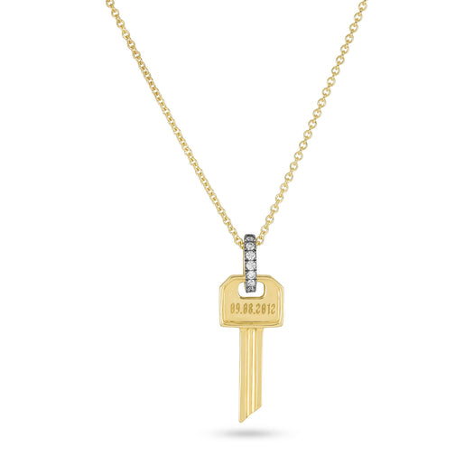 stone and strand Almost Forever Pave Key Necklace