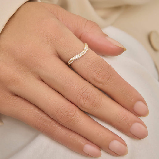 Stone And Strand Anjelica Pave Stacking Band