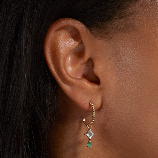 Stone And Strand Arianna Hoop Charm