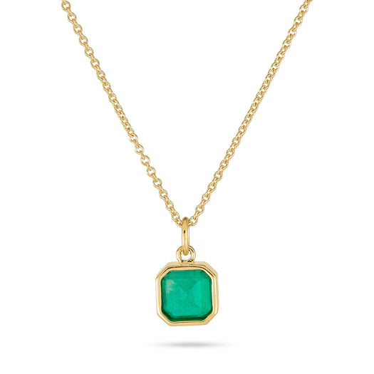stone and strand Asscher Cut Emerald Luxe Necklace