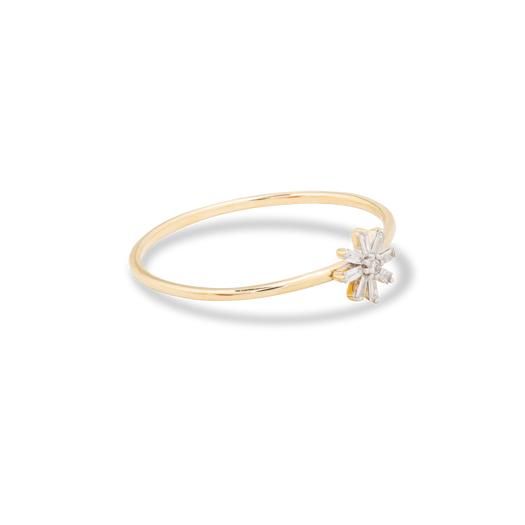 Stone And Strand Baguette Diamond Flower Ring