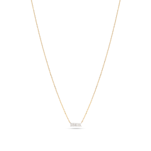 Stone And Strand Baguette Diamond Line Necklace