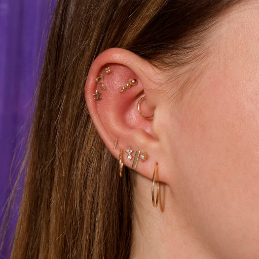 Stone And Strand Beaded Ear Climbers