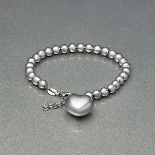 Stone And Strand Big Hearted Puffed Bracelet