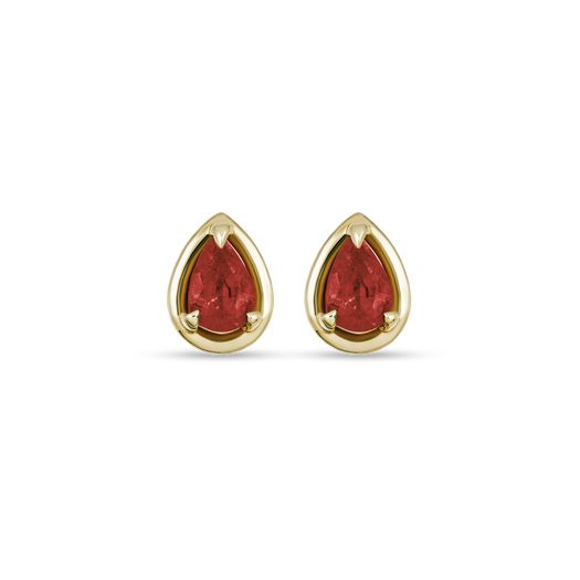 stone and strand Birthstone Pear Bonbon Studs