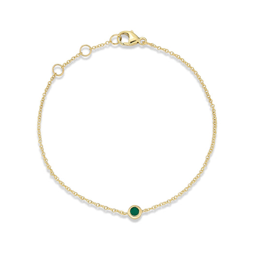 stone and strand Birthstone Solitaire Bracelet