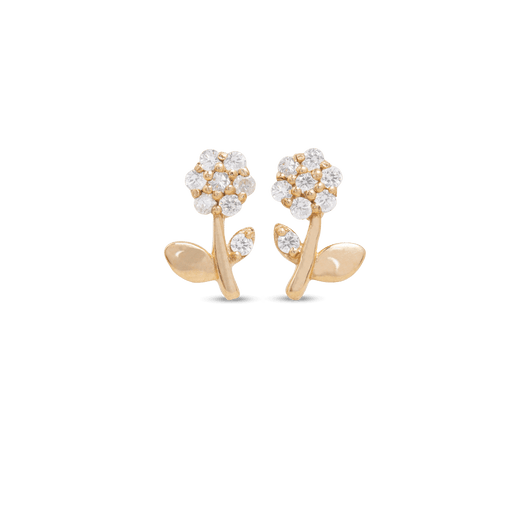 stone and strand Blooming Diamond Flower Studs