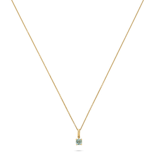 Stone And Strand Blue Lagoon Aquamarine Necklace