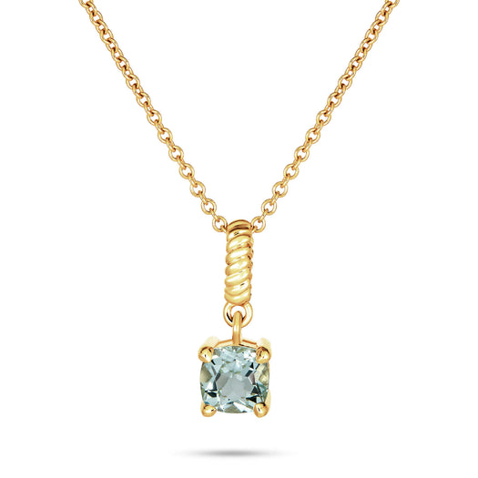 stone and strand Blue Lagoon Aquamarine Necklace