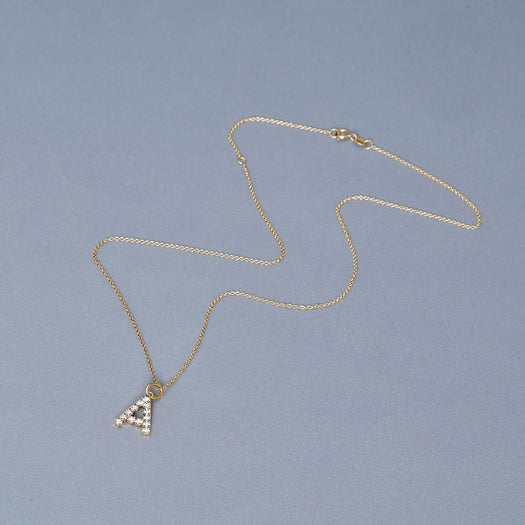 Stone And Strand Bold Diamond Initial Necklace