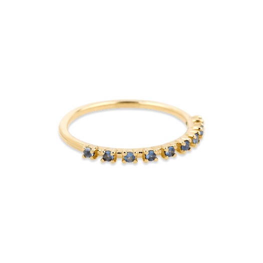 Stone And Strand Bold Nine Blue Sapphire Band