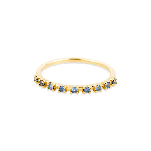 stone and strand Bold Nine Blue Sapphire Band