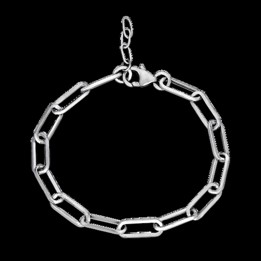 stone and strand Bold Paper Clip Bracelet