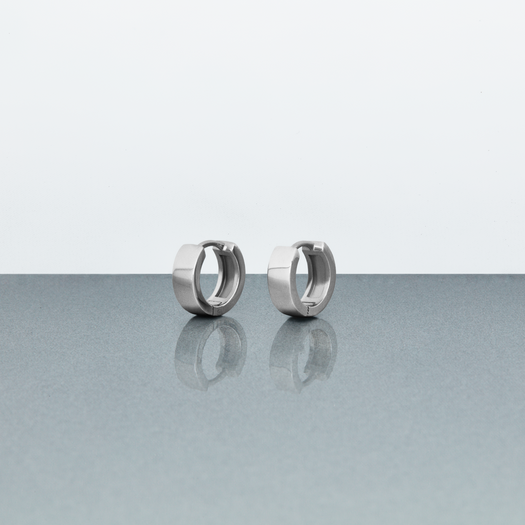 Stone And Strand Bold Silver Second Hole Huggies