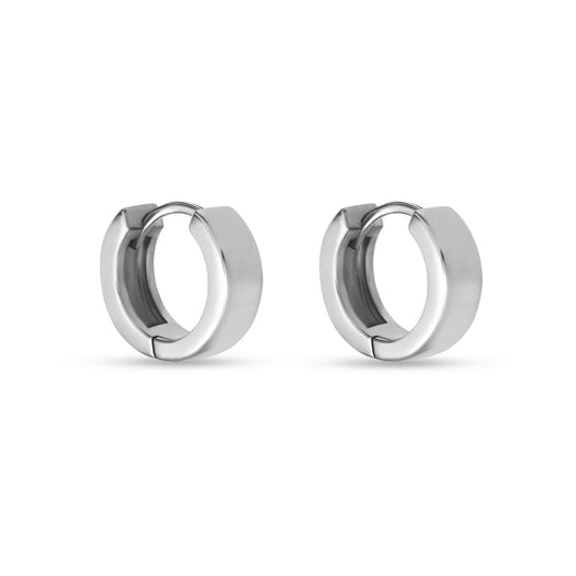 stone and strand Bold Silver Second Hole Huggies