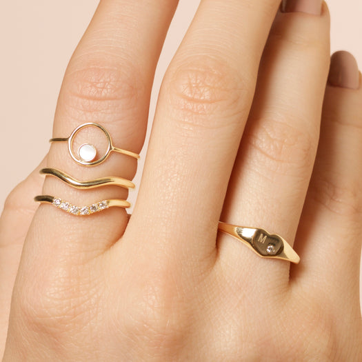 Stone And Strand Bold Six Diamond Curve Band