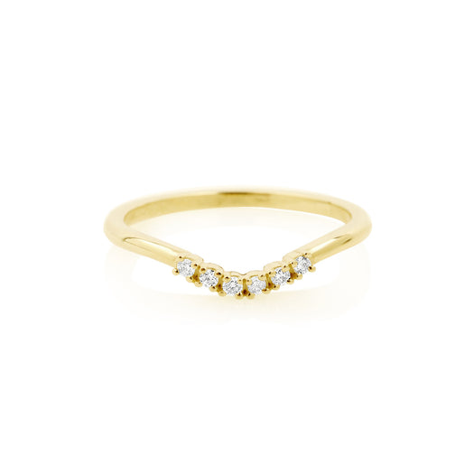 stone and strand Bold Six Diamond Curve Band