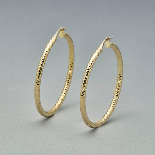 Stone And Strand Bold Sparkle Large Hoops