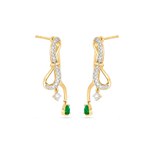 Stone And Strand Bow Nouveau Gala Earrings