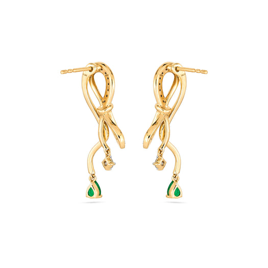 Stone And Strand Bow Nouveau Gala Earrings