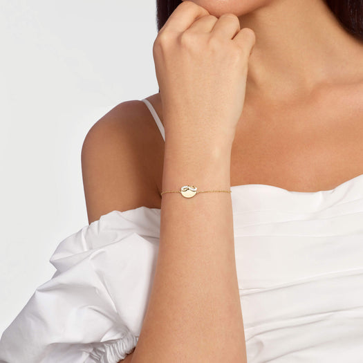 Stone And Strand Bow Nouveau ID Bracelet