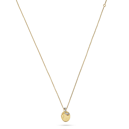 Stone And Strand Bow Nouveau Medallion Necklace